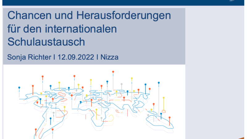 Chancen und Herausforderungen für den internationalen Schulaustausch [Vortrag]